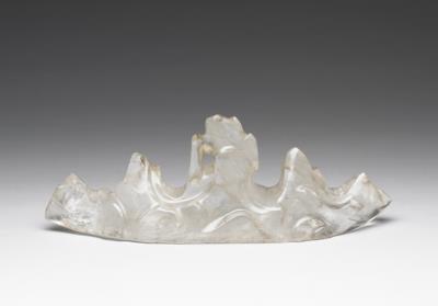 图片[2]-Rock crystal brush stand in the shape of a mountain, Ming dynasty (1368-1644)-China Archive